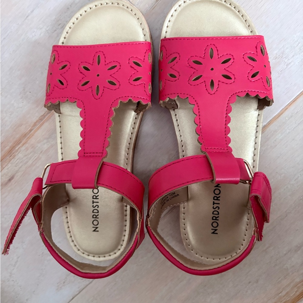 Nordstrom Red Lids Floral Cutout Sandals